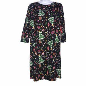 NWT Dress Works Colorful Christmas Tree Dress S